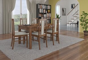 Söögitoa komplekt ADRK Furniture Rodos 52, pruun/beež цена и информация | Комплекты мебели для столовой | hansapost.ee