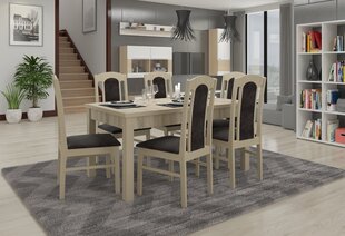 Söögitoa komplekt ADRK Furniture Rodos 52, beež/hall цена и информация | Комплекты мебели для столовой | hansapost.ee