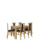Söögitoa komplekt ADRK Furniture Rodos 52, pruun/hall цена и информация | Söögilauakomplektid | hansapost.ee
