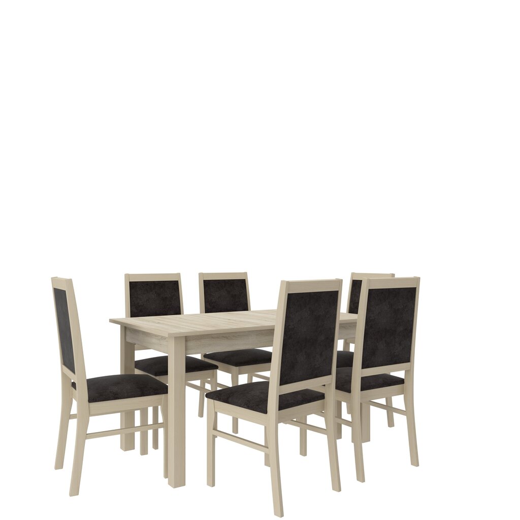 Söögitoa komplekt ADRK Furniture Rodos 25, beež/hall цена и информация | Söögilauakomplektid | hansapost.ee