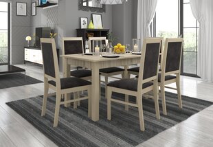 Söögitoa komplekt ADRK Furniture Rodos 25, beež/hall цена и информация | Комплекты мебели для столовой | hansapost.ee