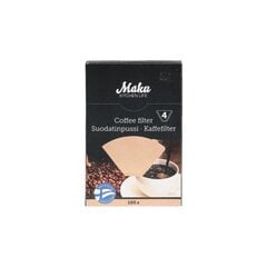 Coffee filterpaber "Maku" 4 / 100 tk hind ja info | Köögitarbed | hansapost.ee