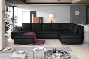 Мягкий угловой диван Giovanni, черный цвет цена и информация | Угловые диваны | hansapost.ee