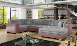 Мягкий уголок  Damario, серый/розовый цвет цена и информация | Угловые диваны | hansapost.ee