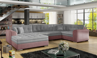 Мягкий уголок  Damario, серый/розовый цвет цена и информация | Угловые диваны | hansapost.ee