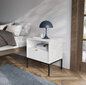 Öökapp AKL Furniture Nova Sands S54, valge цена и информация | Öökapid | hansapost.ee