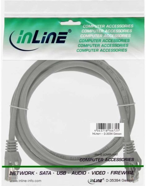 InLine 72522, RJ45 CAT5e SF/UTP, 0.25 cm цена и информация | Juhtmed ja kaablid | hansapost.ee