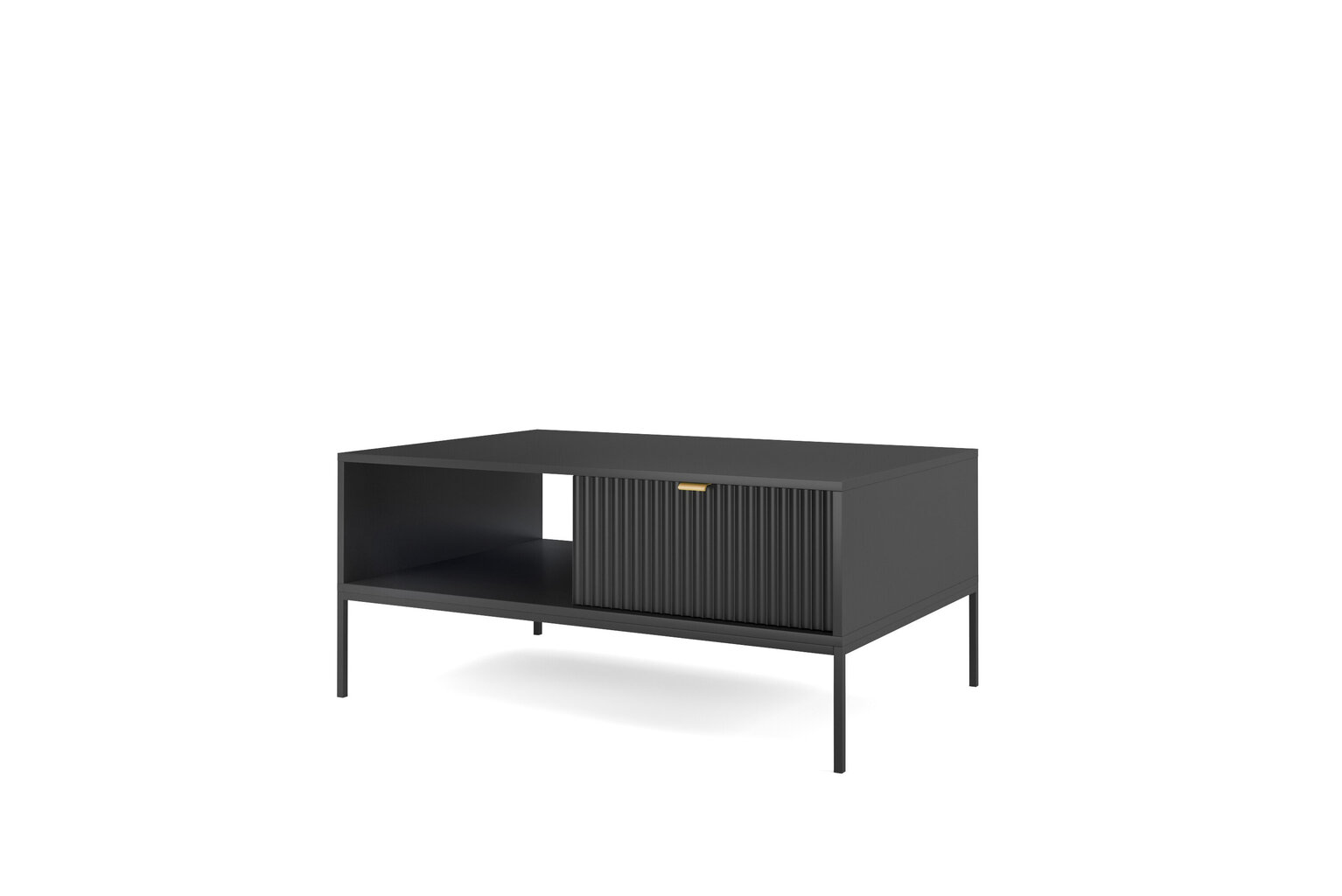 Diivanilaud AKL Furniture Nova Sands L104, must цена и информация | Diivanilauad | hansapost.ee