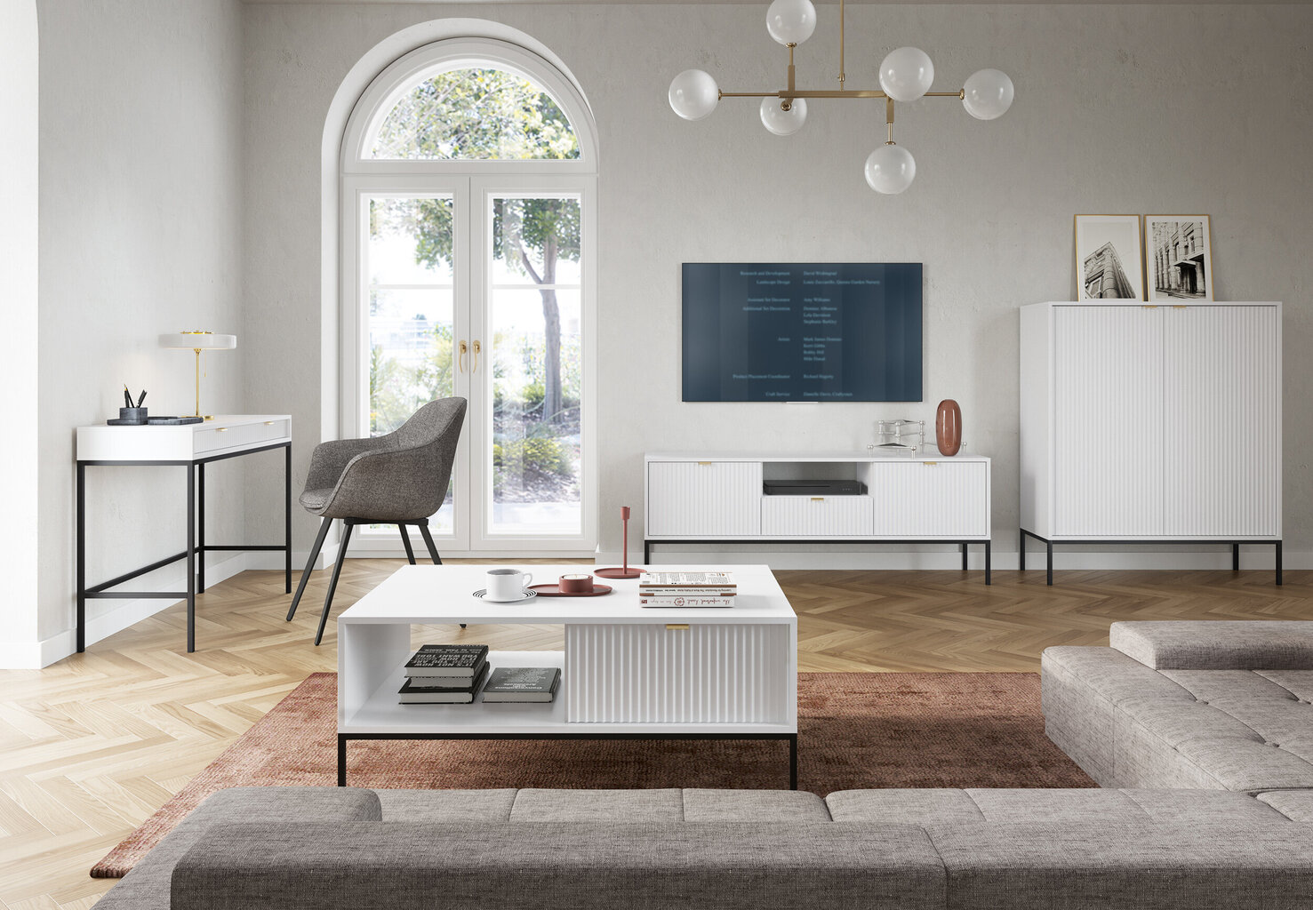 Diivanilaud AKL Furniture Nova Sands L104, valge hind ja info | Diivanilauad | hansapost.ee