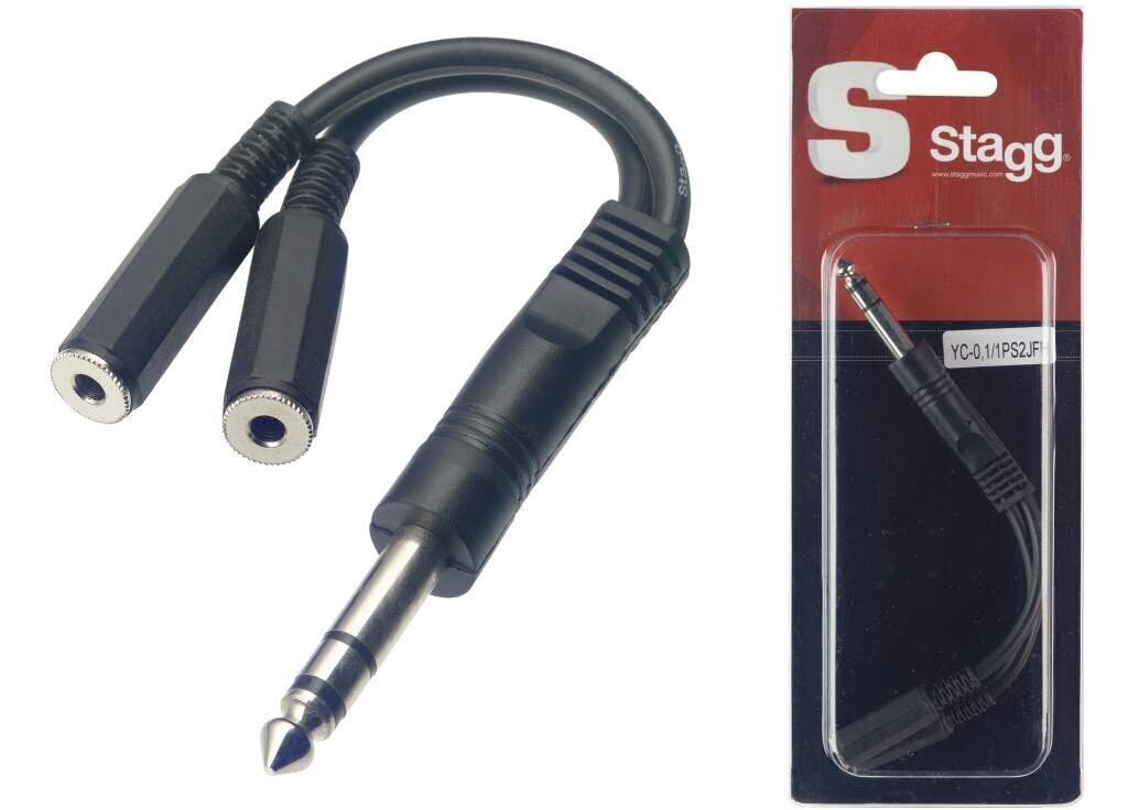 Stagg, 3.5 mm, 6.3 mm, 0.1m hind ja info | Juhtmed ja kaablid | hansapost.ee