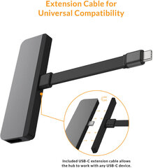 Hyper HyperDrive 6-в-1, USB-C цена и информация | Кабели и провода | hansapost.ee