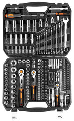 Tööriistakomplekt Neo 10-076, 219 tk. hind ja info | Tööriistakastid, tööriistakotid ja -kärud | hansapost.ee