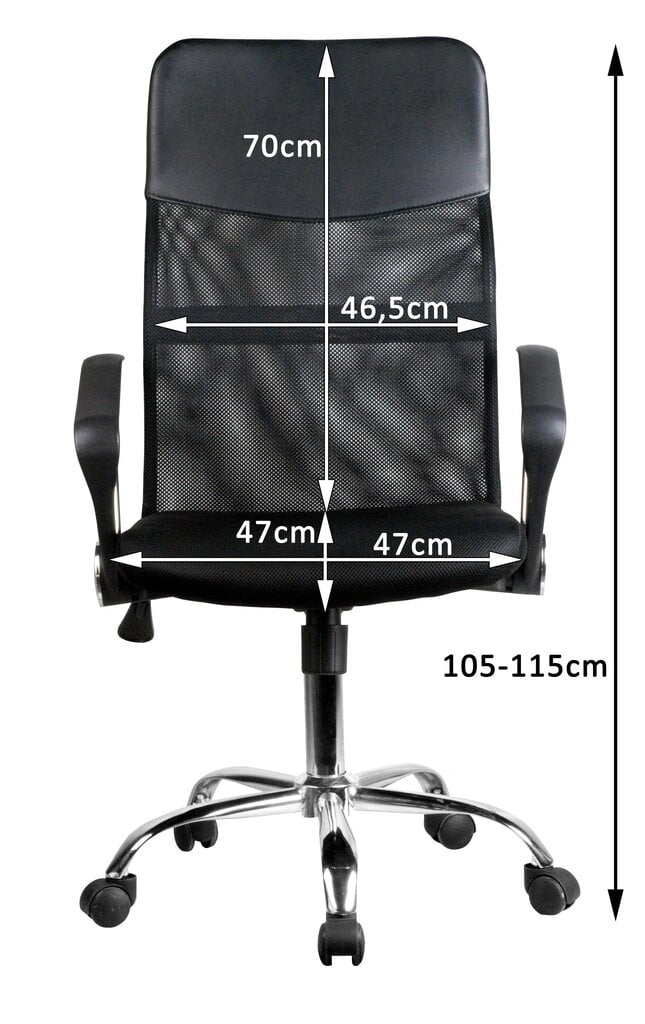 Kontoritool Akord OCF-7, hall/must hind ja info | Kontoritoolid | hansapost.ee