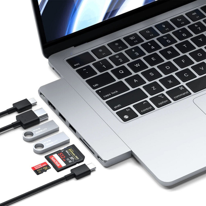 Satechi Pro Hub Slim hind ja info | USB adapterid ja jagajad | hansapost.ee