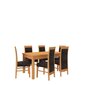 Söögitoa komplekt ADRK Furniture Rodos 57, pruun/hall цена и информация | Söögilauakomplektid | hansapost.ee