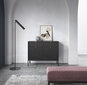 Kummut AKL Furniture Nova Sands KSZ104, must hind ja info | Kummutid | hansapost.ee