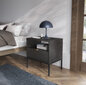 Öökapp AKL Furniture Nova Sands S54, must hind ja info | Öökapid | hansapost.ee