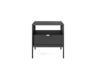 Прикроватная тумба AKL Furniture Nova Sands S54, черный цвет цена и информация | Ночные шкафы | hansapost.ee