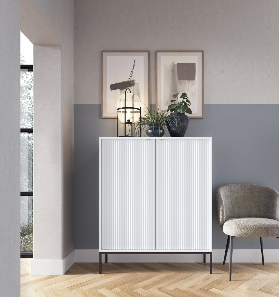 Kummut AKL Furniture Nova Sands K104, valge цена и информация | Kummutid | hansapost.ee