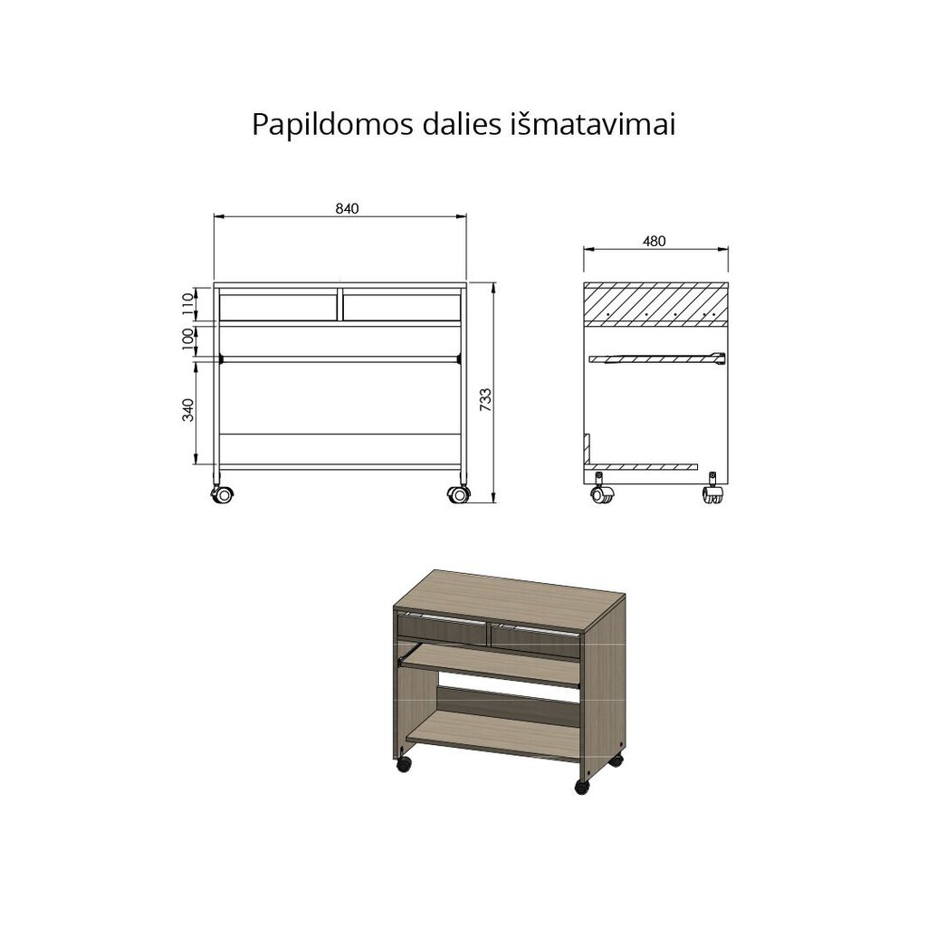 Transformeeritav õmbluslaud Create M+ R38002LN, pruun hind ja info | Õmblemiseks | hansapost.ee