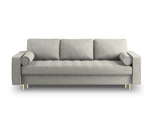 Трехместный диван Milo Casa Santo 6, серый/золотистый цена и информация | Диваны | hansapost.ee