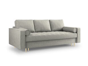 Трехместный диван Milo Casa Santo 6, серый/золотистый цена и информация | Диваны | hansapost.ee