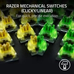 Razer BlackWidow V4, Green Switch, US цена и информация | Клавиатуры | hansapost.ee