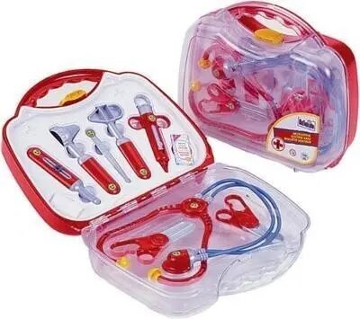 Arstikomplekt läbipaistvas kohvris Klein цена и информация | Arendavad laste mänguasjad | hansapost.ee