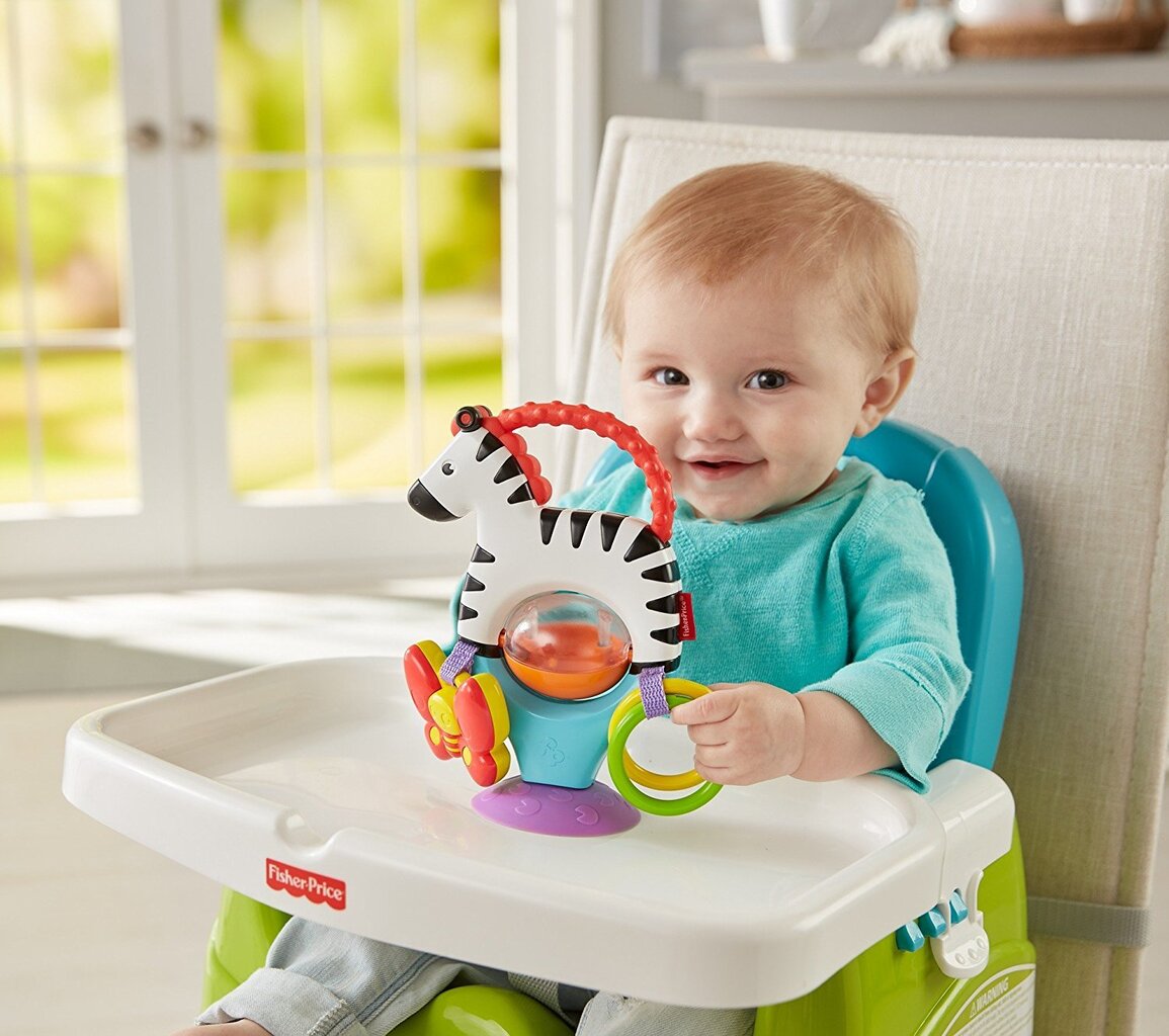 Kinnitatav kõrist Fisher Price Zebra hind ja info | Beebide mänguasjad | hansapost.ee