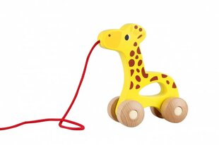 Pukseeritav puidust kaelkirjak iWood price and information | Toys for babies | hansapost.ee