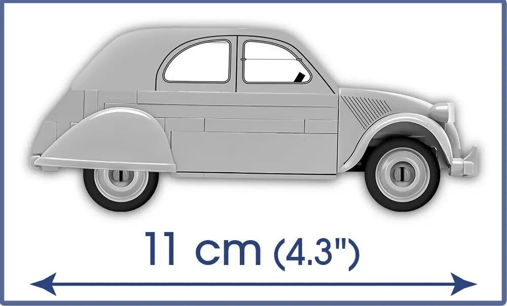 Konstruktor Cobi Citroen 2CV tüüp A, 80 tk hind ja info | Klotsid ja konstruktorid | hansapost.ee