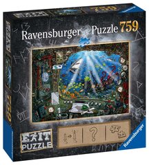 Выход головоломки Ravensburger: подводная лодка 759pc 19953 цена и информация | Пазлы | hansapost.ee