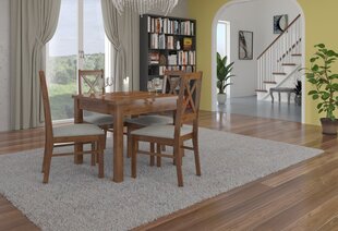 Обеденный гарнитур ADRK Furniture Rodos 38, коричневый/бежевый цвет цена и информация | Комплекты мебели для столовой | hansapost.ee