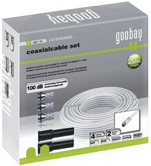Goobay, F plug, 30 м. цена и информация | ТВ-антенны и аксессуары к ним | hansapost.ee