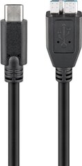 Goobay USB-C - micro-B, 1 m hind ja info | Juhtmed ja kaablid | hansapost.ee