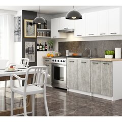Кухонный шкаф Akord Oliwia S90, серый/белый цвет цена и информация | Кухонные шкафчики | hansapost.ee
