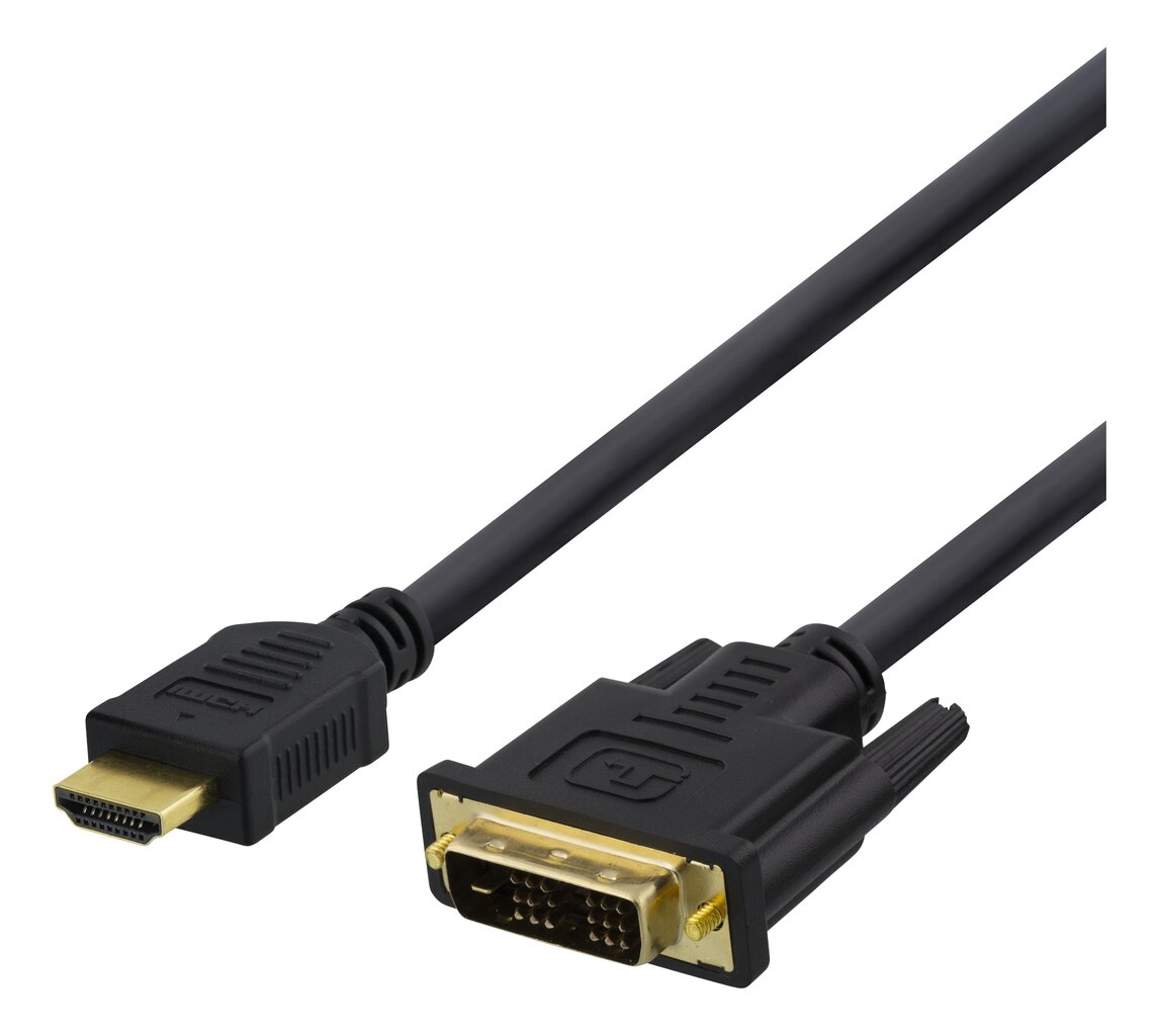 Deltaco, HDMI/DVI, 7 m цена и информация | Juhtmed ja kaablid | hansapost.ee