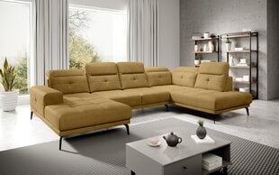 Pehme nurgadiivan Eltap Bretan, sinepikollane price and information | Corner sofas and corner sofa beds | hansapost.ee