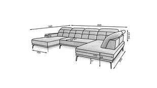 Pehme nurgadiivan Eltap Bretan, sinepikollane price and information | Corner sofas and corner sofa beds | hansapost.ee