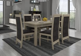 Обеденный гарнитур ADRK Furniture Rodos 7, бежевый/серый цвет цена и информация | Комплекты мебели для столовой | hansapost.ee