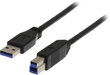 Deltaco, USB-A/USB-B, 2 m цена и информация | Juhtmed ja kaablid | hansapost.ee