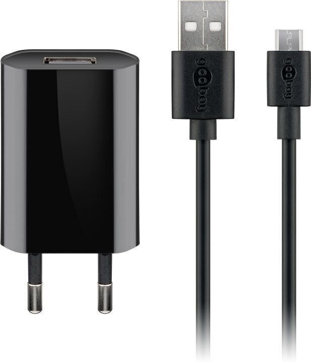 Goobay, Micro-USB 5 W, 1 m. hind ja info | Juhtmed ja kaablid | hansapost.ee