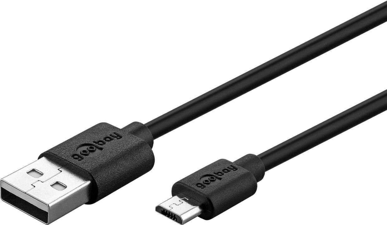 Goobay, Micro-USB 5 W, 1 m. hind ja info | Juhtmed ja kaablid | hansapost.ee