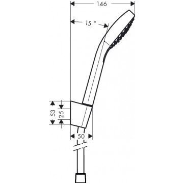 Dušikomplekt Hansgrohe Croma Select E Vario/Porter S hind ja info | Dušikomplektid ja süsteemid | hansapost.ee