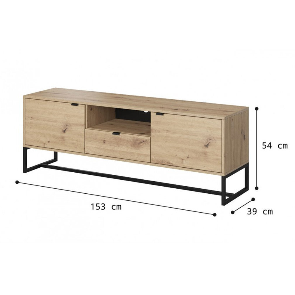 TV-alus AKL Furniture Amber ARTV153, pruun hind ja info | Televiisori alused | hansapost.ee