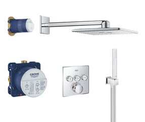 Varjatud termostaat süsteem Grohe GROHTHERM SmartControl + Rainshower 310 SmartActive Cube, 34706000 hind ja info | Grohe Dušikabiinid ja lisatarvikud | hansapost.ee