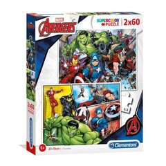 Pusle Clementoni The Avengers, 2 x 60 tk hind ja info | Pusled lastele ja täiskasvanutele | hansapost.ee