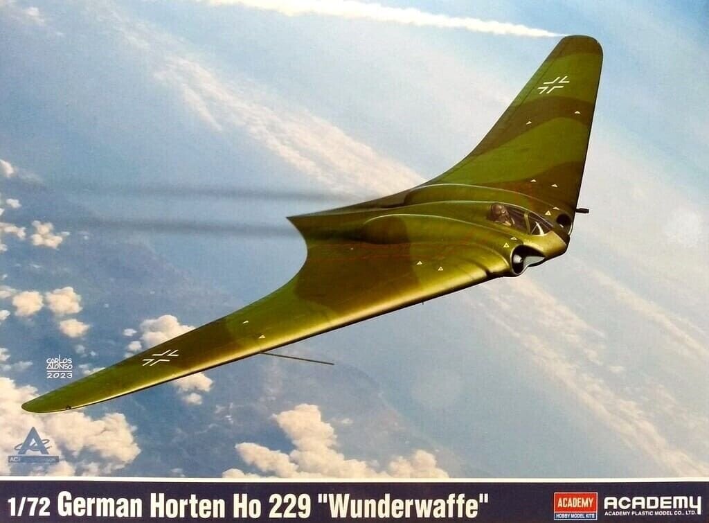 Liimitav mudel Academy 12583 German Horten Ho 229 Wunderwaffe 1/72 hind ja info | Liimitavad mudelid | hansapost.ee