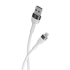 Forever Flexible cable USB - Lightning 1,0 m 2.4A white цена и информация | Borofone 43757-uniw | hansapost.ee
