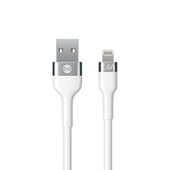 Forever Flexible cable USB - Lightning 1,0 m 2.4A white цена и информация | Кабели для телефонов | hansapost.ee